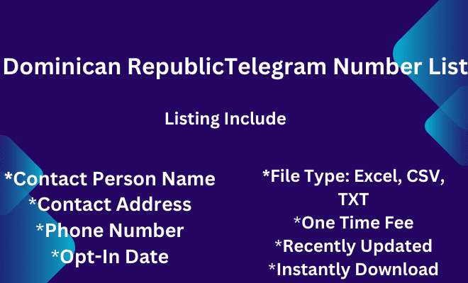 Dominican Republic telegram number list