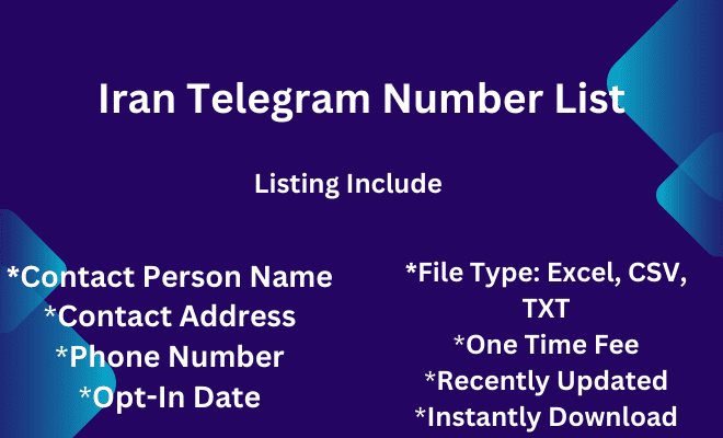 Iran telegram number list