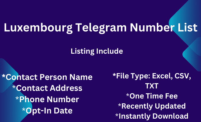 Luxembourg telegram number list