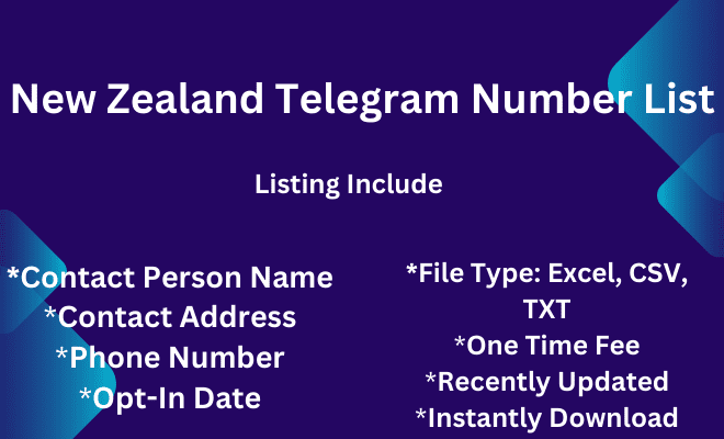 New Zealand telegram number list