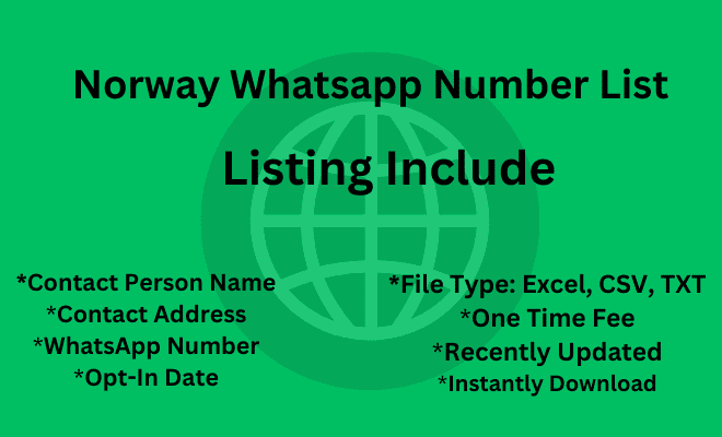 Norway whatsapp number list