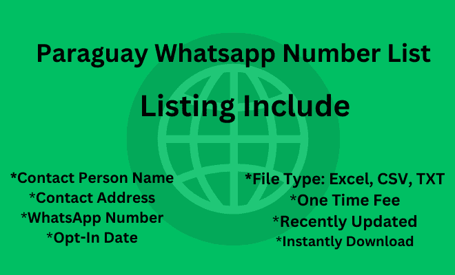 Paraguay whatsapp number list