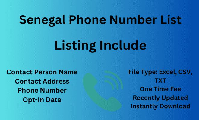 Senegal phone number list