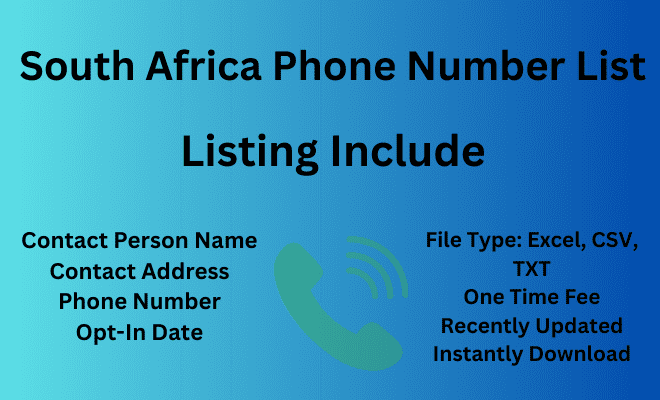 South Africa phone number list