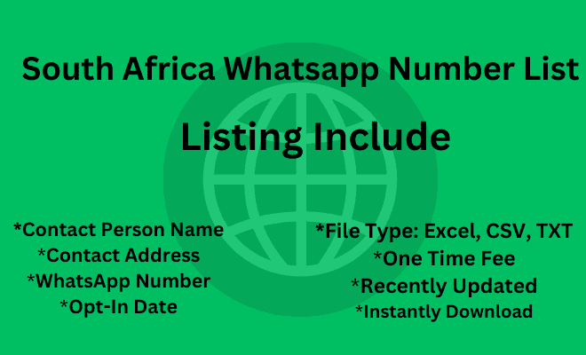 South Africa whatsapp number list