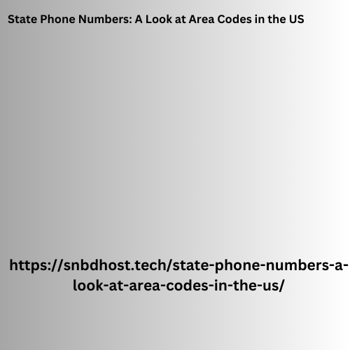 State Phone Numbers: A Look at Area Codes in the US