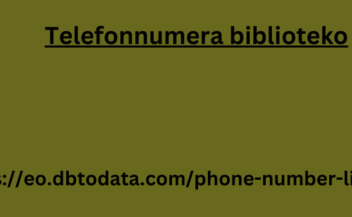 Telefonnumera biblioteko