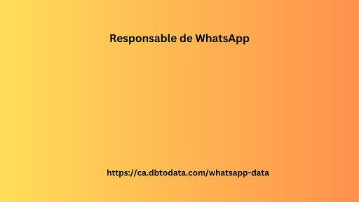 Responsable de WhatsApp