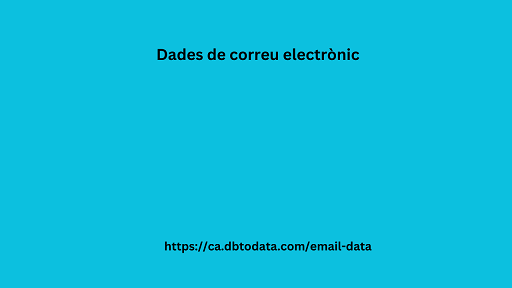 Dades de correu electrònic