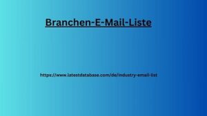 Branchen-E-Mail-Liste