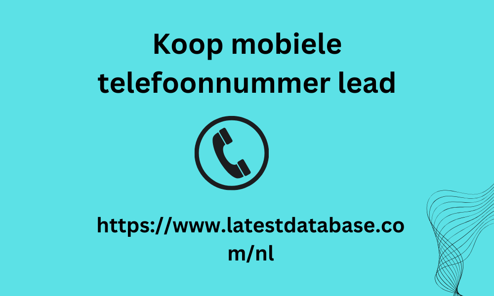 Koop mobiele telefoonnummer lead