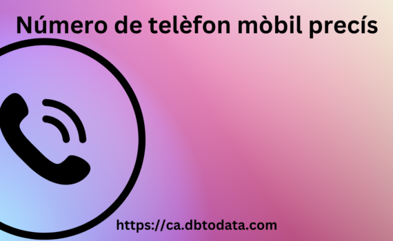 Número de telèfon mòbil precís