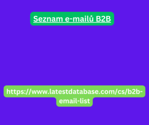 Seznam e-mailů B2B