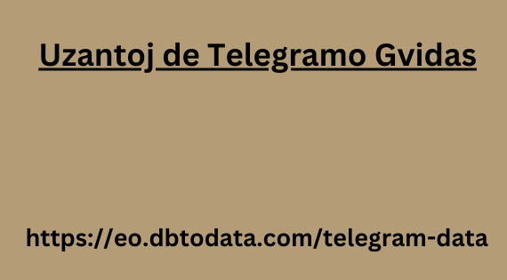 Uzantoj de Telegramo Gvidas