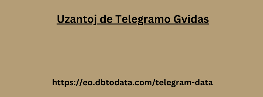 Uzantoj de Telegramo Gvidas