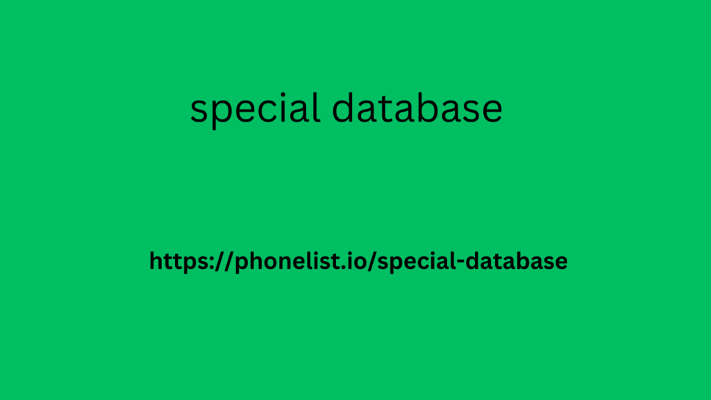 special database