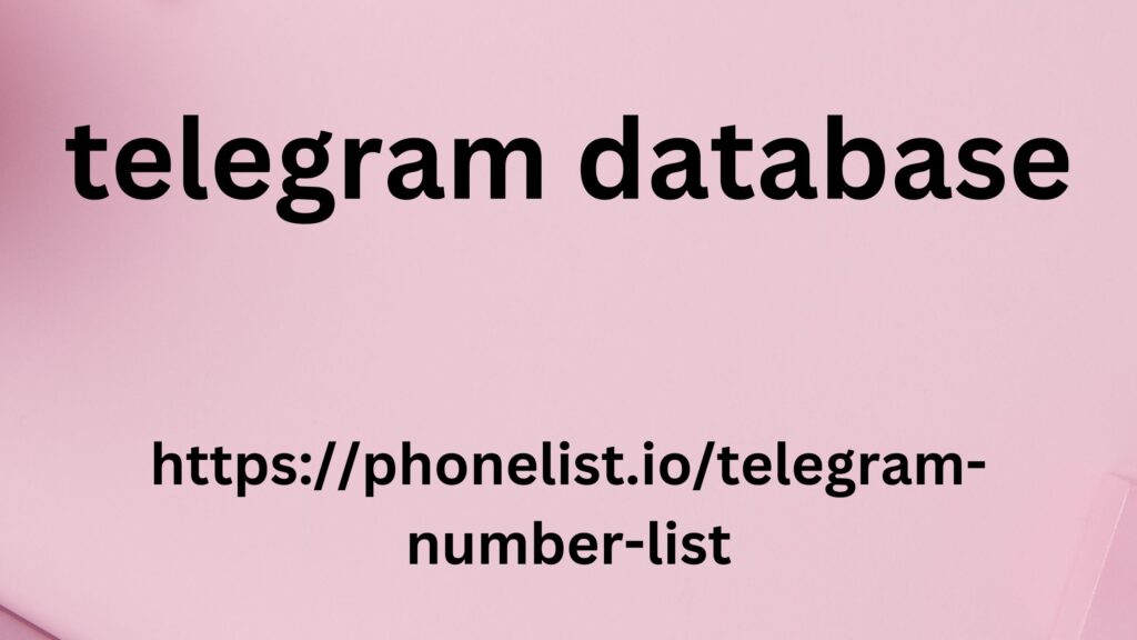 telegram database